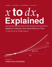 x to dx, Explained: Algebra to Calculus, One Visual Step at a Time: For High School and College Students cover