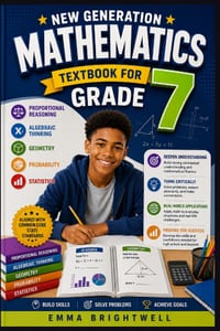 New Generation Mathematics Textbook for Grade 7: Proportional Reasoning, Algebraic Thinking, Geometry, Probability, and Statistics cover