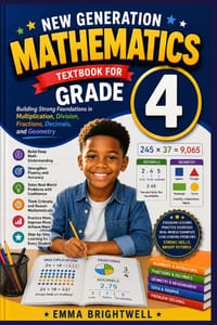 New Generation Mathematics Textbook for Grade 4: Building Strong Foundations in Multiplication, Division, Fractions, Decimals, and Geometry cover