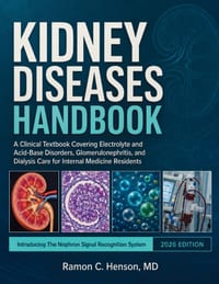 Kidney Diseases Handbook: A Clinical Textbook Covering Electrolyte and Acid-Base Disorders, Glomerulonephritis, and Dialysis Care for Internal Medicin cover