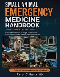 Small Animal Emergency Medicine Handbook: Clinical Foundations in Triage, Stabilization, & Toxin Management for Practicing Veterinarians cover