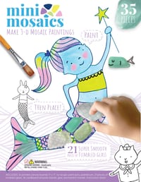 Mini Mosaics Whimsical Sea Friends: Paint and Decorate Canvas Boards with Tumbled Glass - DIY Mixed-Media Craft Gift for Ages 6 and Up cover