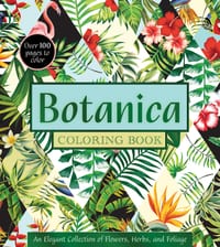 Botanica Coloring Book: An Elegant Collection of Flowers, Herbs, and Foliage cover