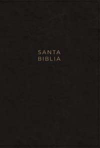 Nbla, Santa Biblia, Ultrafina, Letra Supergigante, Leathersoft, Negra, Palabras de Jesús En Rojo cover