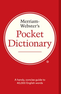 Merriam-Webster's Pocket Dictionary cover