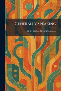 Generally Speaking cover