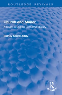 Church and Manor: A Study in English Economic History cover