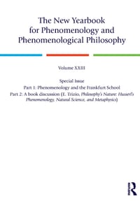 The New Yearbook for Phenomenology and Phenomenological Philosophy: Volume 23, Special Issue. 1: Phenomenology and the Frankfurt School 2: A book disc cover