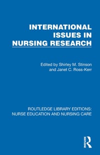 International Issues in Nursing Research cover