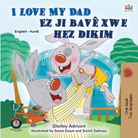I Love My Dad (English Kurdish Bilingual Book) cover