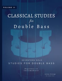 Classical Studies for Double Bass, Volume 2: Seventeen Solo Studies for Double Bass cover