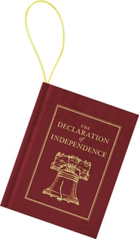 Declaration of Independence Mini-Book Ornament cover