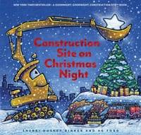 Construction Site on Christmas Night: (Christmas Book for Kids, Children's Book, Holiday Picture Book) cover