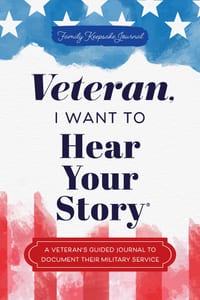 Veteran, I Want to Hear Your Story: A Veteran's Guided Journal to Document Their Military Service cover