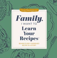 Family, I Want to Learn Your Recipes: Behind Every Cherished Recipe Is a Story cover