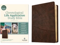 NLT Chronological Life Application Study Bible, Second Edition (Leatherlike, Heritage Oak Brown) cover