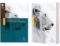 NLT Courage for Life Study Bible for Men, Filament Enabled (Softcover) cover