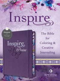 Inspire Praise Bible Nlt, Filament Enabled (Hardcover Leatherlike, Purple) cover