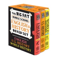 The Big Fat Middle School Ela and History 3-Book Boxed Set: Everything You Need to Ace English Language Arts, U.S. History, and World History cover
