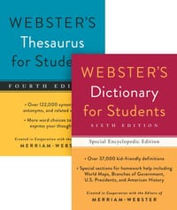 Webster's for Students Dictionary/Thesaurus Shrink-Wrapped Set cover