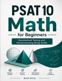 PSAT 10 Math for Beginners: A Comprehensive Review and Step-By-Step Guide to Preparing for the PSAT 10 Math Test cover