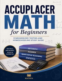 ACCUPLACER Math for Beginners: A Comprehensive Review and Step-By-Step Guide to Preparing for the ACCUPLACER Math Test cover
