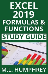 Excel 2019 Formulas and Functions Study Guide cover
