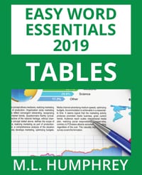 Word 2019 Tables cover
