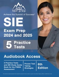 SIE Exam Prep 2024 and 2025: 5 Practice Tests and SIE Study Guide Book for the FINRA Assessment [6th Edition] cover