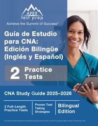 Guía de Estudio para CNA: Edición Bilingüe (Inglés y Español), CNA Study Guide 2025-2026, 2 Full-Length Practice Tests [Bilingual Edition] cover