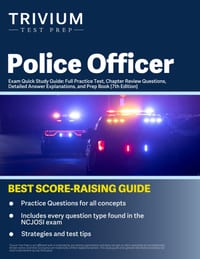 Police Officer Exam Quick Study Guide: Full Practice Test, Chapter Review Questions, Detailed Answer Explanations, and Prep Book [7th Edition] cover