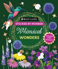 Brain Games - Sticker by Number: Ocean Treasures (13 Images to Sticker) cover