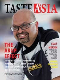 Taste Asia Magazine Interview with Chef Arup Dasgupta: Exploring Asian Culinary Treasures cover