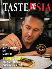Taste Asia Magazine: Interview with Chef Steven Heap cover