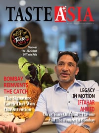 Taste Asia Magazine Interview with Chef Iftahar Ahmed,: Bombay Indian Restaurant Leamington Spa cover