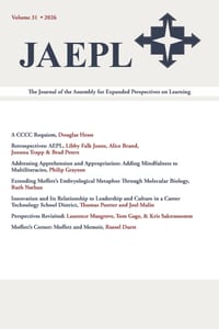 Jaepl 31 (2026): The Journal of the Assembly for Expanded Perspectives on Learning cover