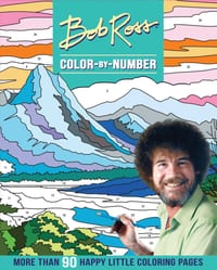 Bob Ross Color-By-Number cover