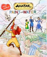 Avatar the Last Airbender Paint with Water - Activity Book for Teens and Adults, Paint-With-Water Book - Officially Licensed cover