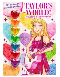 Taylor's World! Coloring and Activity Book with 50+ Stickers & Stackable Markers! cover