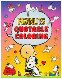 Peanuts Quotable Coloring cover