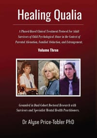 Healing Qualia: A Clinical Treatment Protocol for Adult Survivors of Child Psychological Abuse in the Context of Parental Alienation, Familial Abducti cover