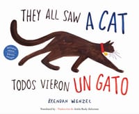 They All Saw a Cat/Todos Vieron Un Gato (English-Spanish Bilingual Edition) cover
