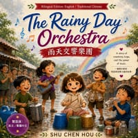 The Rainy Day Orchestra 雨天交響樂團: A Bilingual English-Traditional Chinese Story About Hope, Music, Creativity, cover