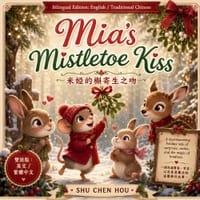 Mia's Mistletoe Kiss 米婭的槲寄生之吻: A Bilingual English-Traditional Chinese Holiday Story About Kin cover