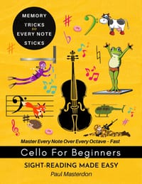 Cello for Beginners of Any Age - Sight-Reading Made Fast and Easy: Color Logic & Memory Hacks to Master The Bass Clef Notes cover