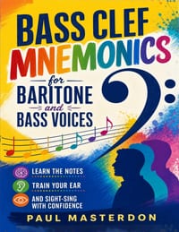 Sight Singing Bass Clef for Baritone & Bass Voices: Fast-Track Ear Training, Pitch Matching & Sight-Singing cover