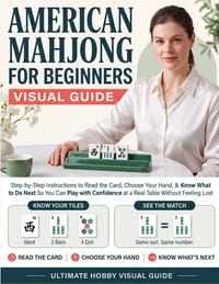 American Mahjong for Beginners Visual Guide: Step-by-Step Instructions to Read the Card, Choose Your Hand, & Know What to Do Next So You Can Play with cover