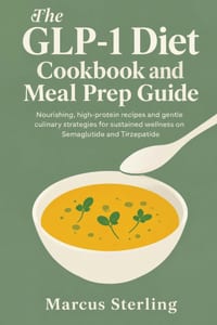 The GLP-1 Diet Cookbook and Meal Prep Guide: Nourishing, high-protein recipes and gentle culinary strategies for sustained wellness on Semaglutide and cover