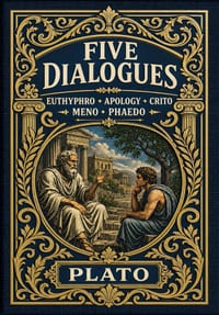 Five Dialogues (Golden Monarch Collector's Edition) (Case Laminate Hardcover with Jacket): Euthyphro, Apology, Crito, Meno, Phaedo cover