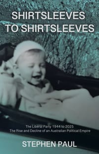 Shirtsleeves to Shirtsleeves: The Liberal Party 1944 to 2025 - The Rise and Decline of an Australian Political Empire cover